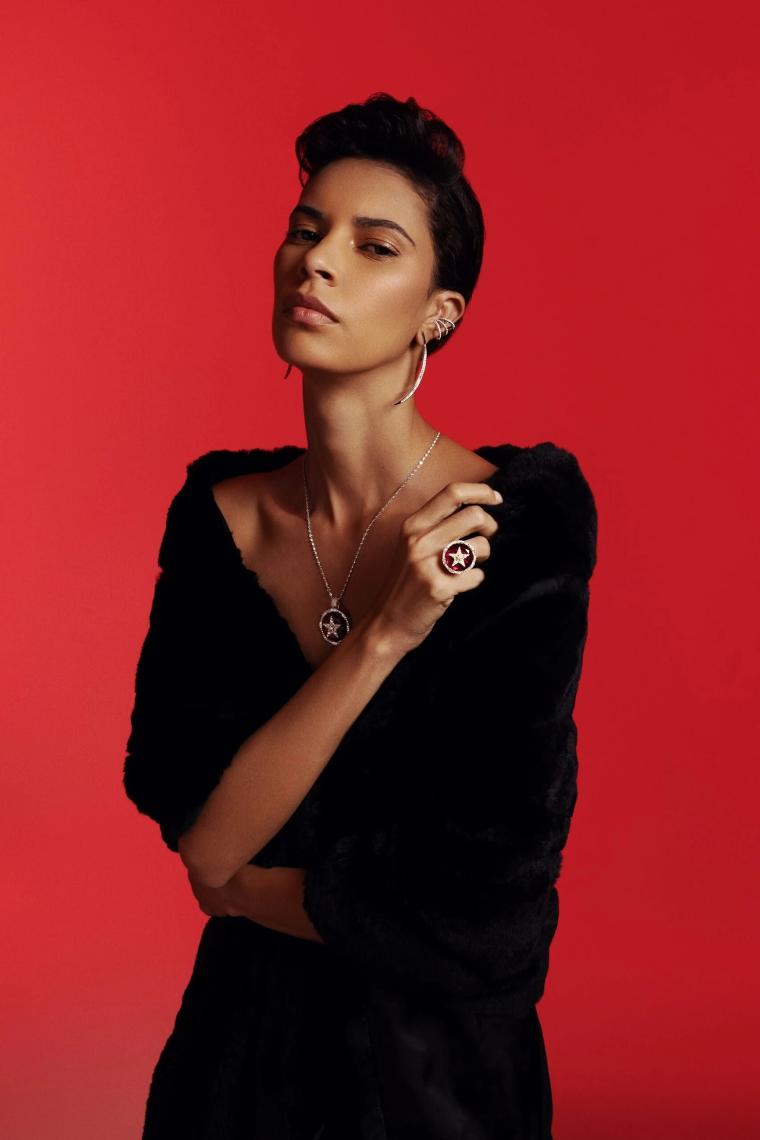 SIRIUS STAR 18K GOLD BAGUETTE DIAMOND PENDANT 7 SIRIUS STAR 18K GOLD BAGUETTE DIAMOND PENDANT - Image 5