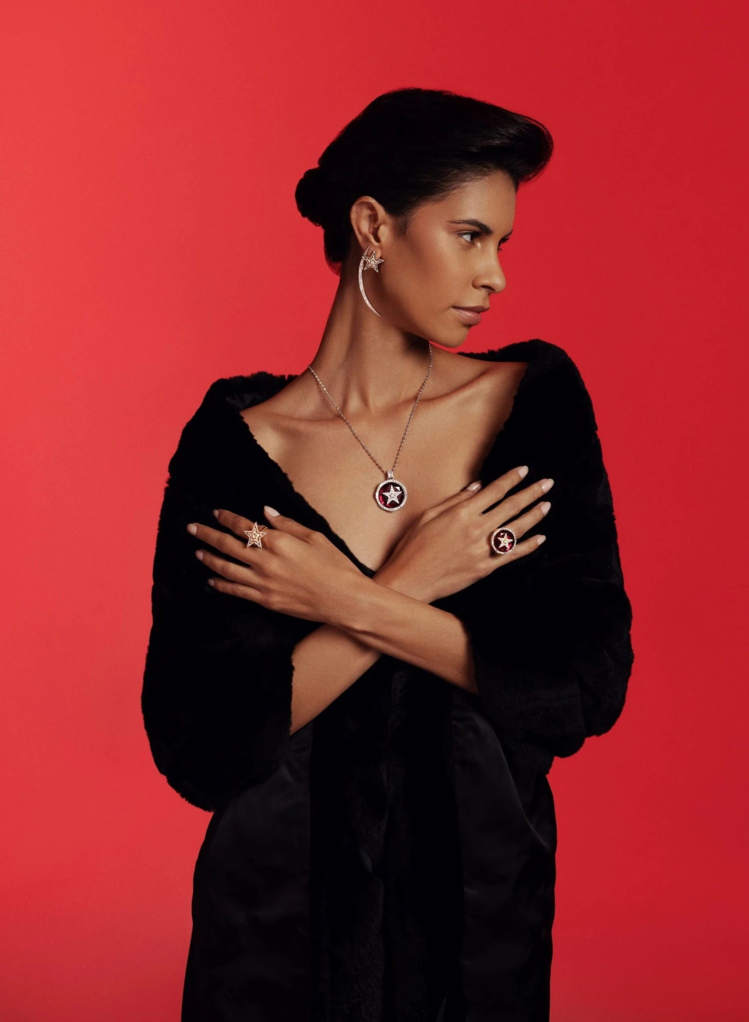 SIRIUS STAR 18K GOLD BAGUETTE DIAMOND PENDANT 8 SIRIUS STAR 18K GOLD BAGUETTE DIAMOND PENDANT - Image 6