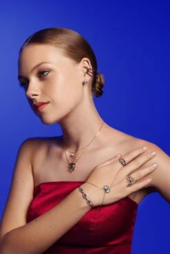 EYE LIGHT 18K GOLD BLACK DIAMOND BRACELET 7 EYE LIGHT 18K GOLD BLACK DIAMOND BRACELET -Bee Goddess AAA d15a0727 e499 4280 9f69 c017153a44c9