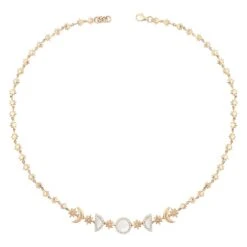 CRESCENT GOLD DIAMOND CHOKER