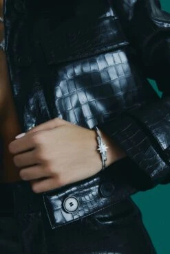 NORTH STAR 18K GOLD DIAMOND BRACELET -Bee Goddess BEEGODDESS 11 24 017 1668