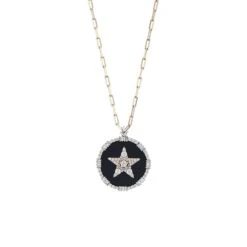 SIRIUS STAR 18K GOLD DIAMOND XLARGE NECKLACE