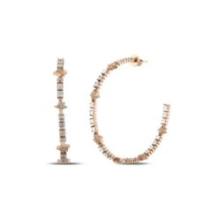 SIRIUS GOLD BAGUETTE DIAMOND EARRINGS