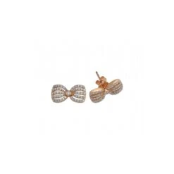 BOW GOLD DIAMOND EARRINGS
