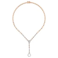 CYBELE GOLD DIAMOND LARIAT NECKLACE