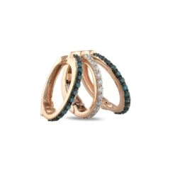 MONDRIAN GOLD BLUE DIAMOND EAR CUFF