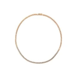 WHEAT 18K GOLD DIAMOND CHOKER