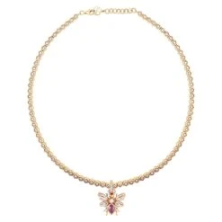 QUEEN BEE GOLD DIAMOND PINK SAPPHIRE PENDANT 8 QUEEN BEE GOLD DIAMOND PINK SAPPHIRE PENDANT -Bee Goddess CHPTKSYTTPGKL PTKAMPSPGUCKL 406908c4 5522 4c3d aa6a 04523c477cf2