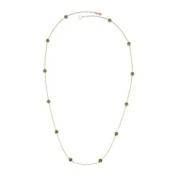 CINTEMANI BLACK ENAMEL CHAIN NECKLACE