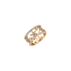 APPLE SEED 18K GOLD DIAMOND RING