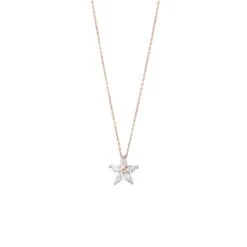 APPLE SEED GOLD MARQUISE DIAMOND SMALL NECKLACE