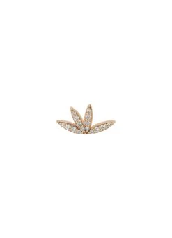 HERA GOLD DIAMOND SINGLE EARRING