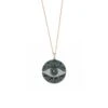 EYE LIGHT BLUE DIAMOND NECKLACE