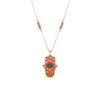 HAMSA CORAL CHAIN DIAMOND NECKLACE -Bee Goddess FTMLMRCAZPGKL d7182330 d03b 4203 97bb 3c8794ff42b6