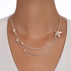 GLORIA 18K GOLD DIAMOND NECKLACE -Bee Goddess GLR18KGPGKL a9a96050 9eb8 46fa ad6d 65323b98cfe9