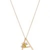 LETTERS A SMOKY TOPAZ GOLD DIAMOND NECKLACE -Bee Goddess HARFAPSTPGKL 1 c07d4c61 7126 4423 b894 f6d4ae9f8c2b