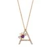 LETTER A GOLD AMETHYST DIAMOND NECKLACE 1 LETTER A GOLD AMETHYST DIAMOND NECKLACE -Bee Goddess HARFAXSPAMPGKL 1 f1babc1c 7fee 40de 9f7b 036260af1529