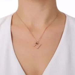 LETTER H GOLD DIAMOND CITRINE SMALL NECKLACE 7 LETTER H GOLD DIAMOND CITRINE SMALL NECKLACE -Bee Goddess HARFHPCTFPGKL