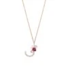 LETTER J GOLD RHODOLITE DIAMOND NECKLACE -Bee Goddess HARFJPRDFPGKL 9979ba26 d4fa 46df 8366 ea147d258023