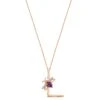 LETTER L GOLD AMETHYST DIAMOND NECKLACE -Bee Goddess HARFLPAMPGKL 45fc1af2 515b 4852 8daf 179d0f5715c3