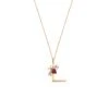 LETTER L GOLD RUBY NECKLACE -Bee Goddess HARFLPRBPGKL 445adc64 8bea 44f9 b693 c00a041cd07d