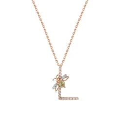 LETTER L GOLD DIAMOND PERIDOT XSMALL NECKLACE 6 LETTER L GOLD DIAMOND PERIDOT XSMALL NECKLACE -Bee Goddess HARFLXSPPRPGKL 2 8f092477 3cd4 4c61 95b8 86296025b316