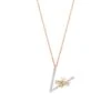 LETTER V GOLD DIAMOND NECKLACE 1 LETTER V GOLD DIAMOND NECKLACE -Bee Goddess HARFVPPRDFPGKL