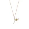 LETTER Y GOLD DIAMOND NECKLACE