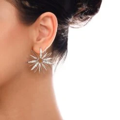 HERA 18K WHITE GOLD DIAMOND XLARGE EARRINGS 7 HERA 18K WHITE GOLD DIAMOND XLARGE EARRINGS -Bee Goddess HERA18KXLCAPWGKP 1 859ebb42 239e 4469 82d9 ef48f400ddb6