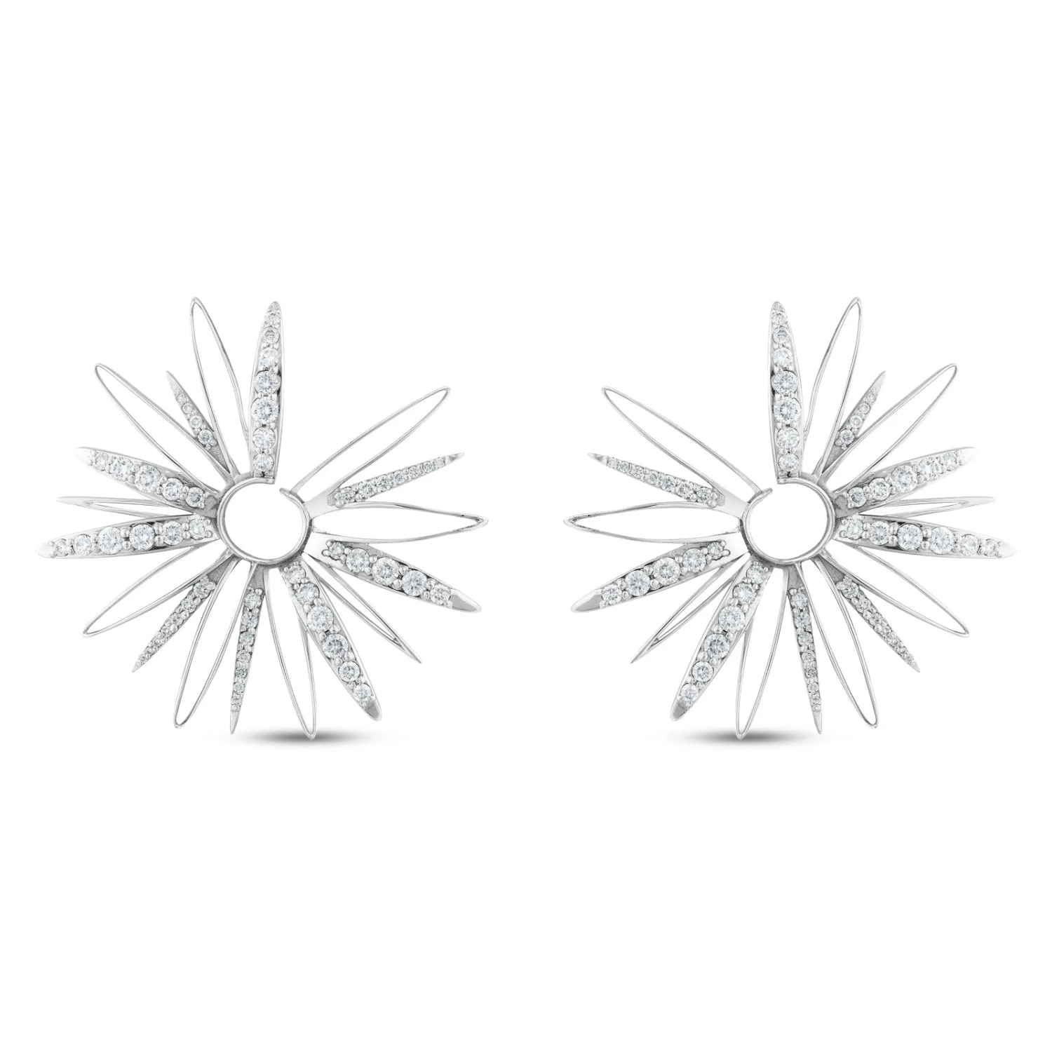 HERA 18K WHITE GOLD DIAMOND XLARGE EARRINGS 3 HERA 18K WHITE GOLD DIAMOND XLARGE EARRINGS