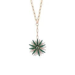 HERA GOLD DIAMOND EMERALD NECKLACE