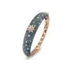 VENUS STAR 18K GOLD BLUE DIAMOND BANGLE BRACELET -Bee Goddess IST18K3BKKMPPGBL b2320ce3 120b 46ff 83a3 10a68b221ede
