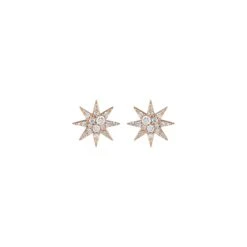 VENUS STAR 18K GOLD DIAMOND EARRINGS