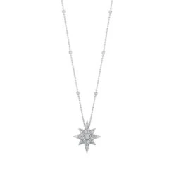NORTH STAR 18K GOLD DIAMOND LARGE NECKLACE