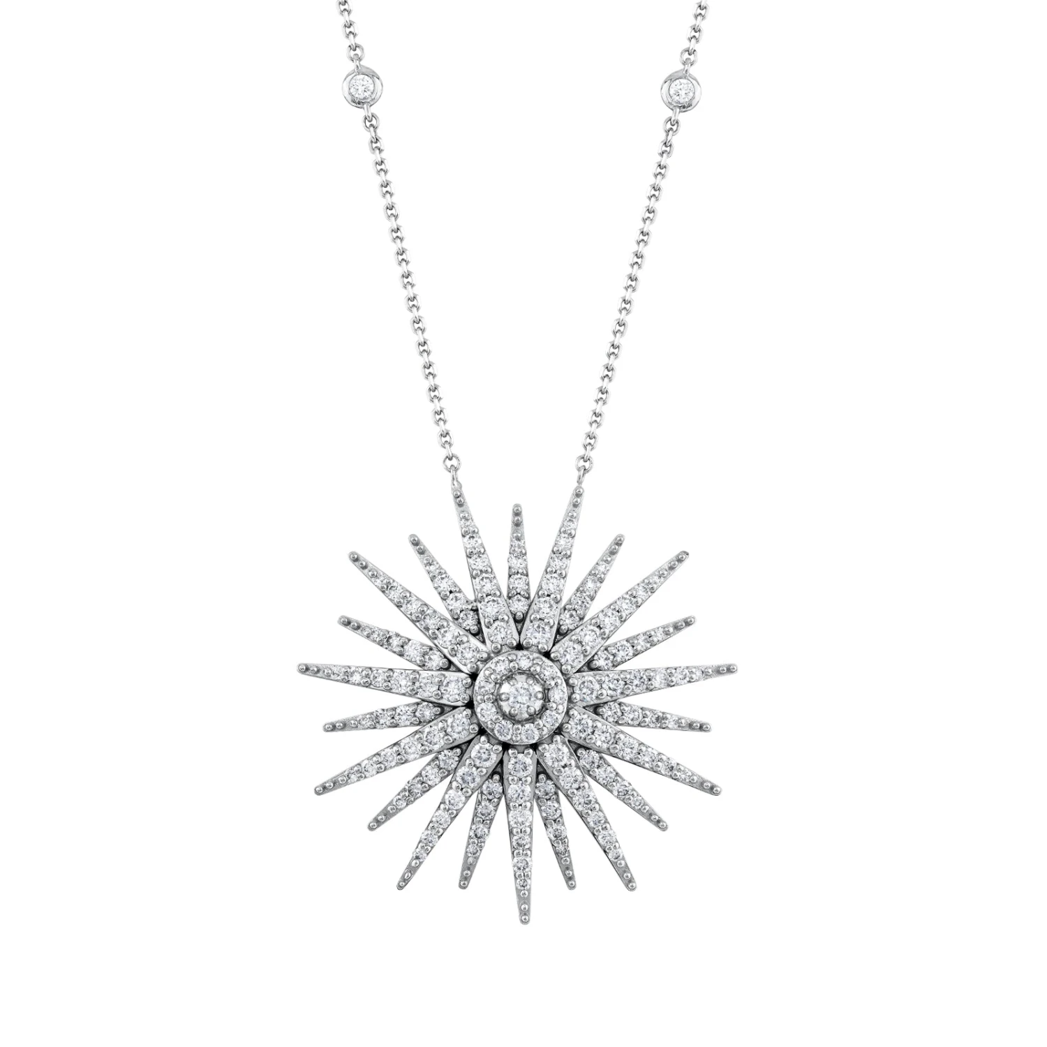 JARDIN STAR WHITE GOLD DIAMOND XLARGE NECKLACE 3 JARDIN STAR WHITE GOLD DIAMOND XLARGE NECKLACE