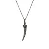 SWORD SILVER BLACK DIAMOND RUBY NECKLACE -Bee Goddess KLCHXXLSPEMRGMSKL 5083934e 74f3 408d b9da 61cbf688bdbc