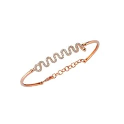 KUNDALINI GODDESS GOLD DIAMOND BRACELET