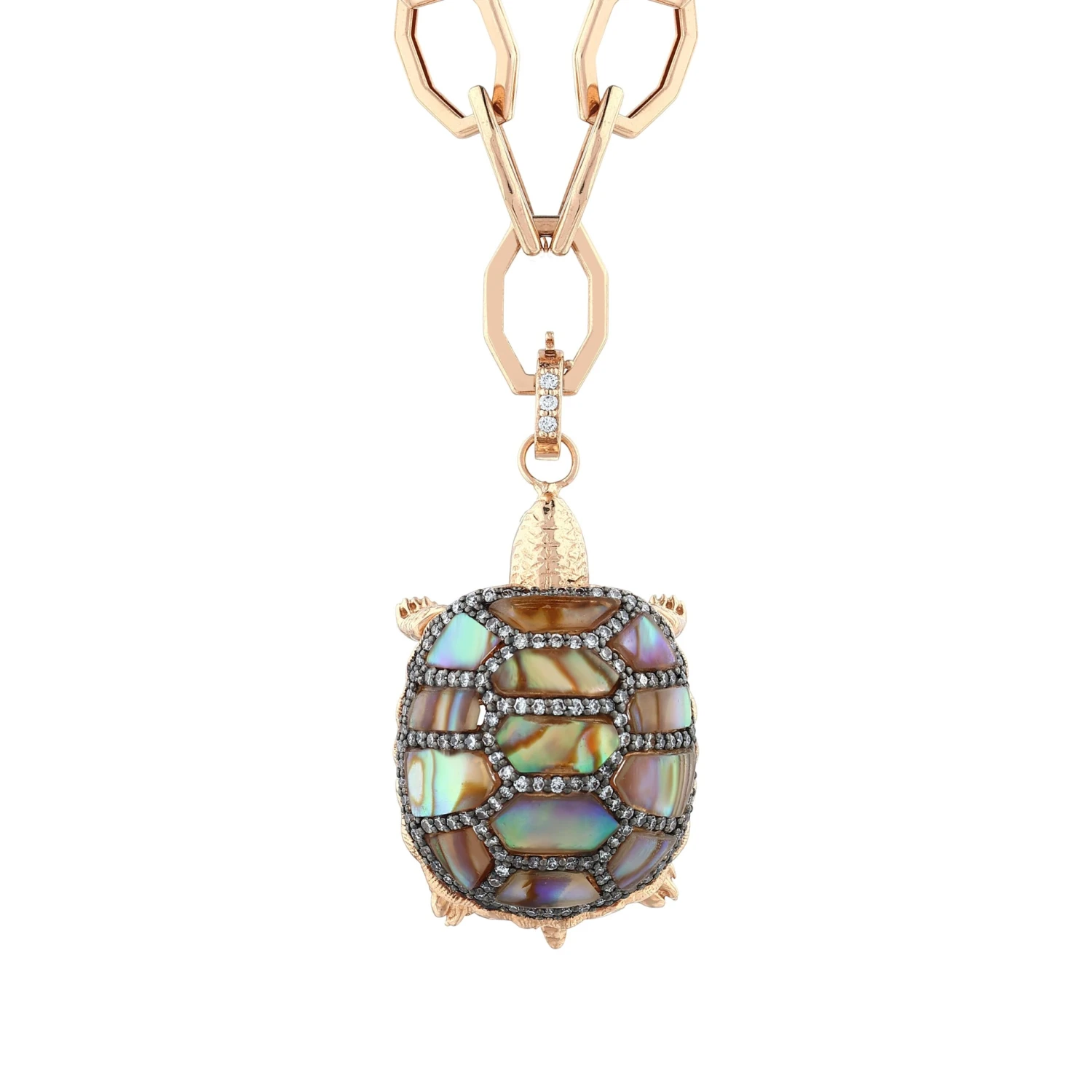 TURTLE GOLD DIAMOND SAVORITE XLARGE PENDANT 5 TURTLE GOLD DIAMOND SAVORITE XLARGE PENDANT - Image 3