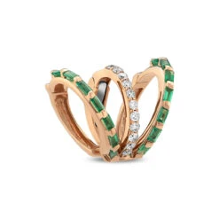 MONDRIAN 18K DIAMOND EAR CUFF