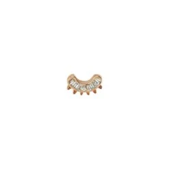 MONDRIAN GOLD BAGUETTE DIAMOND PIERCING