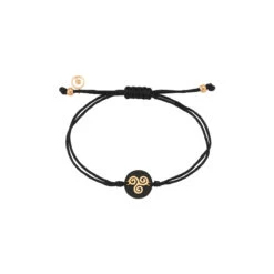 MINERVA GOLD DIAMOND CORD BRACELET