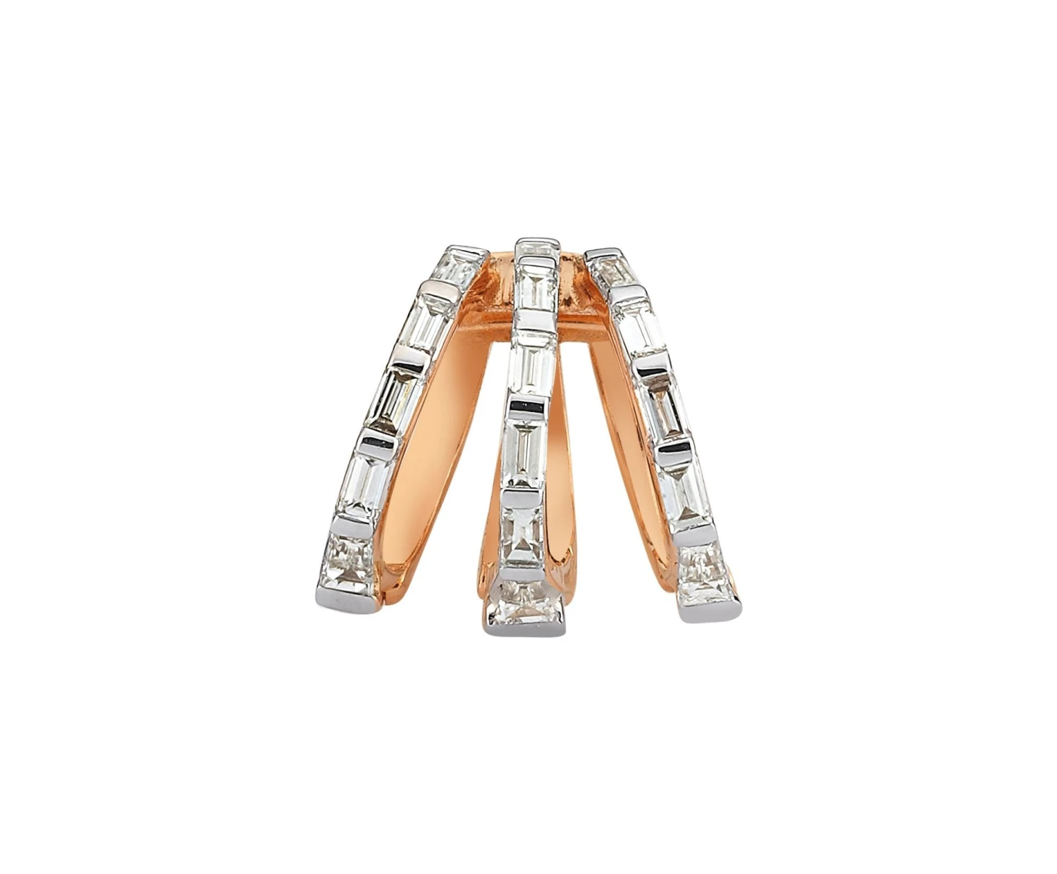 MONDRIAN GOLD DIAMOND EAR CUFF 4 MONDRIAN GOLD DIAMOND EAR CUFF - Image 2