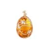 HONEYCOMB 18K GOLD DIAMOND CITRINE PENDANT -Bee Goddess PTK18KCTPGPT