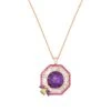 HONEYCOMB GOLD AMETHYST BAGUETTE DIAMOND NECKLACE -Bee Goddess PTK8KOTABPSGKL 27878a4d d814 4c35 b679 f9ba47e3d0f8