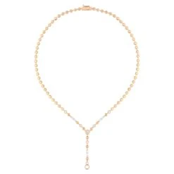 CYBELE MAGNIFICENCE GOLD DIAMOND LARIAT NECKLACE