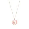 HONEYCOMB GOLD DIAMOND PINK SAPPHIRE NECKLACE -Bee Goddess PTKKSDPSPRPGKL c56ff351 919f 4e0d a959 32ab1b9c4b89