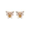 QUEEN BEE BON BON GOLD BAGUETTE DIAMOND CITRINE EARRINGS -Bee Goddess PTKMCCTBPGKP 20ff4d3c ca23 4ca1 95c2 1e3c85fc8bd8