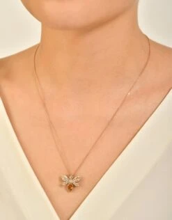 QUEEN BEE EVA GOLD DIAMOND CITRINE NECKLACE -Bee Goddess PTKMCTCKPGKL 2 496cd75d f051 425d 833c b34dee0dd36f