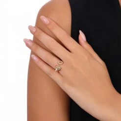 HONEYCOMB GOLD DIAMOND SMALL RING -Bee Goddess PTKSAP6KPGYZ 3