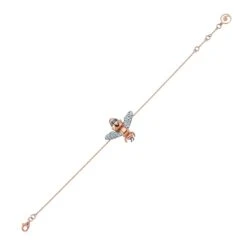 QUEEN BEE MELLIEELEGANCE DIAMOND CHARM BRACELET